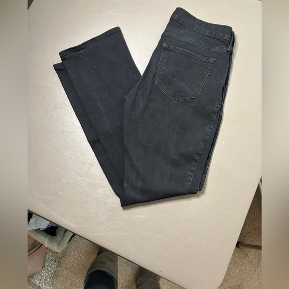 Old Navy Jean Mid Rise Kicker Boot Cut Black Size 6 - Picture 3 of 6